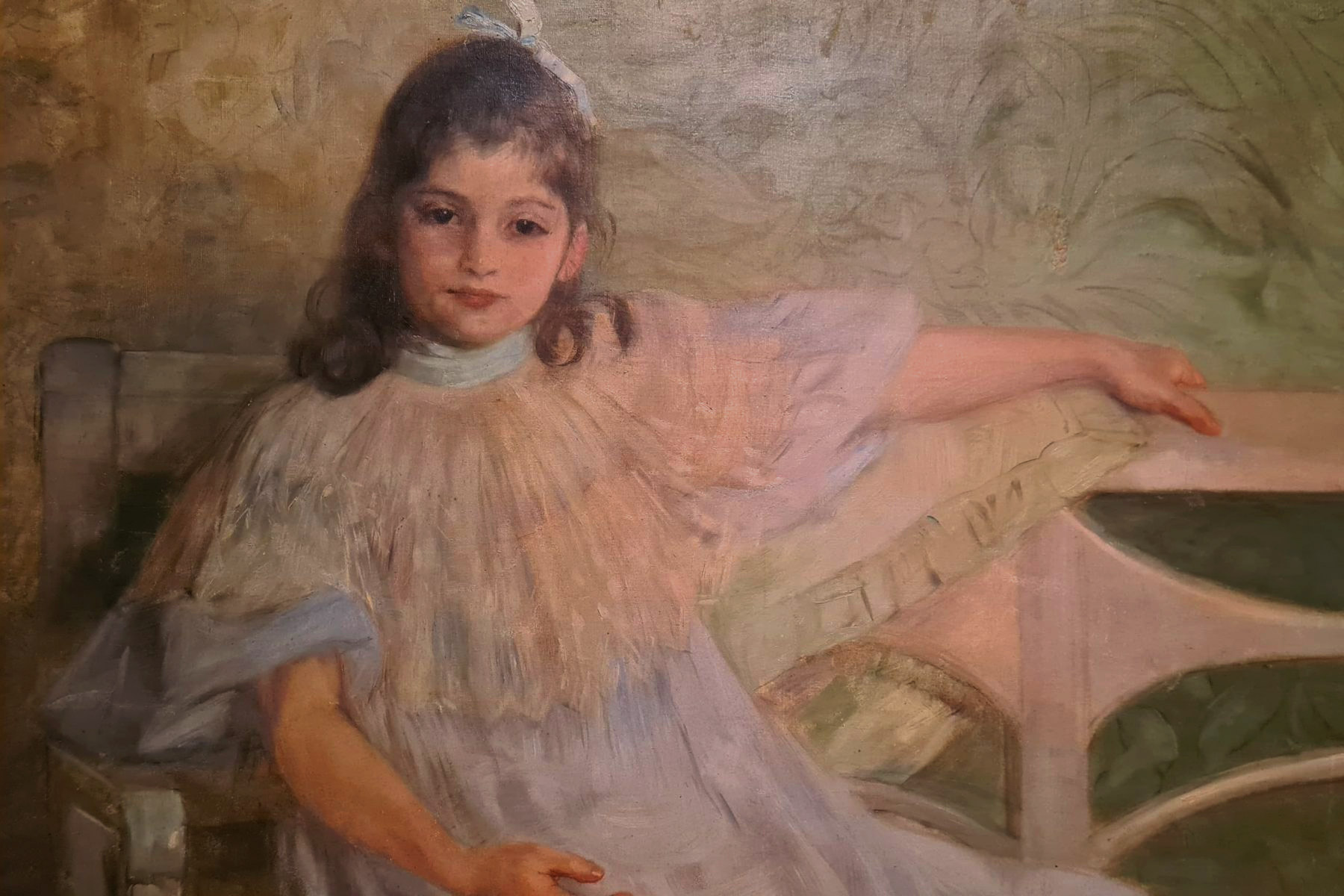 Grete Ring, portrait by the Secession artist Dora Hitz, c. 1900.