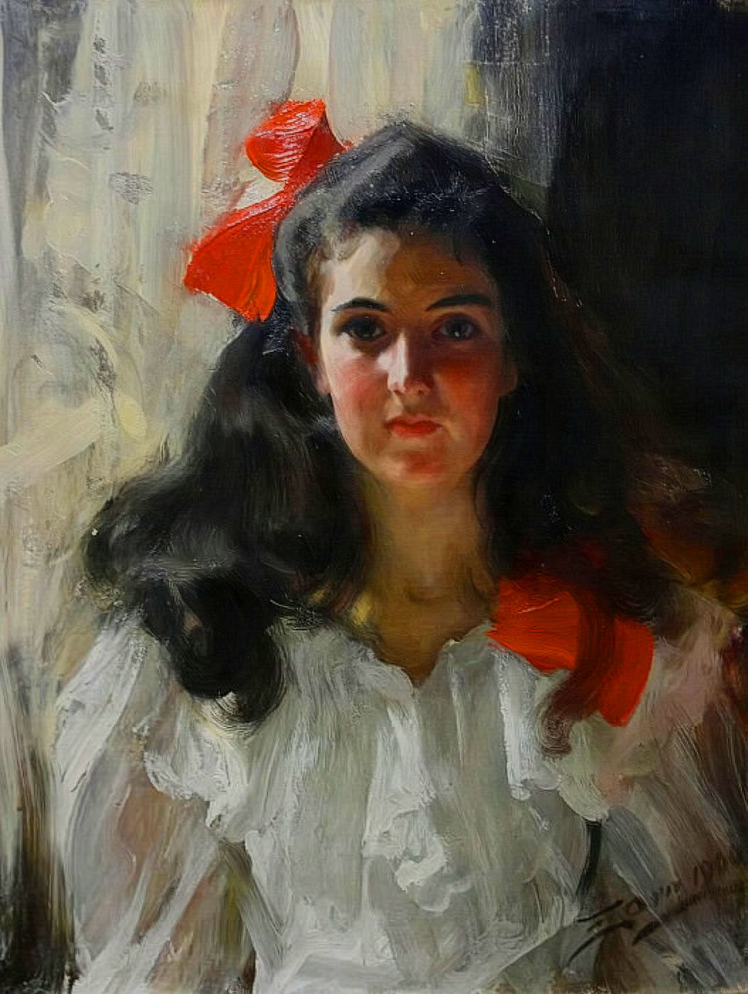 Maria Cohn, aged thirteen, by Anders Zorn, 1900.